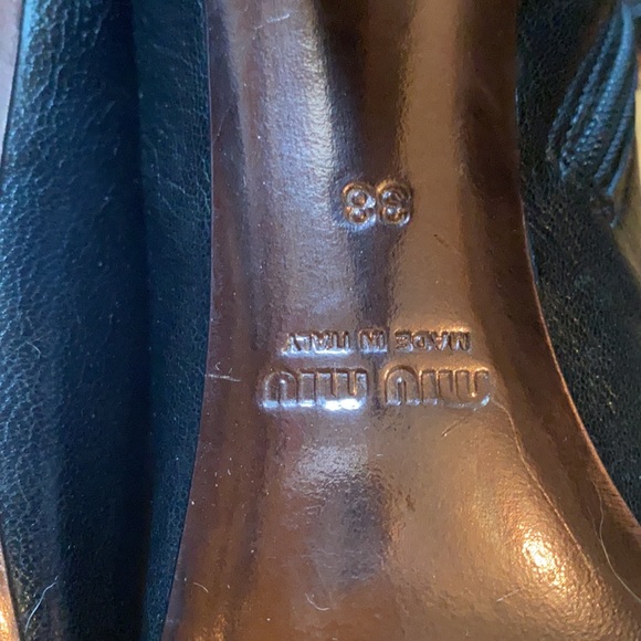 Miu Miu black leather boots - Picture 4 of 8